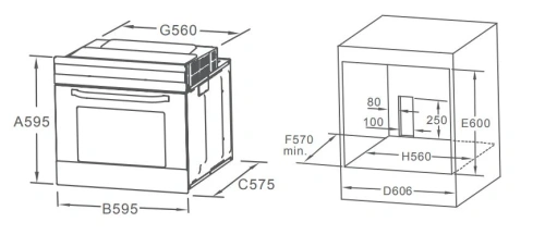 Электрический духовой шкаф Midea MO67003GB