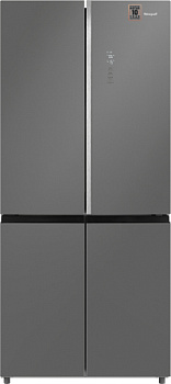 Холодильник Weissgauff WCD 590 NoFrost Inverter Premium EcoFresh Bru Steel Glass