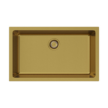 Мойка Omoikiri Okinoshima 76-U/I-G Matt Natceramic/золото матовое