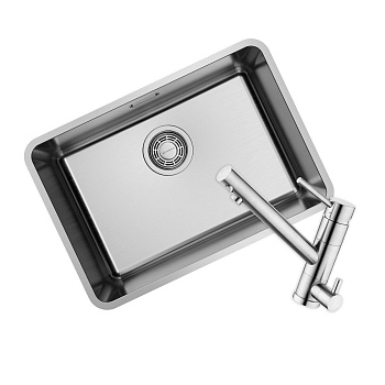 Комплект Omoikiri Omi 53-U/I-IN Ultra Mini + Смеситель Tonami-BN