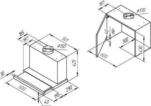 Вытяжка Kuppersberg SLIMBOX 60 GW