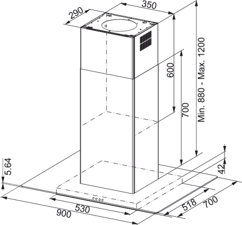 Вытяжка Franke FGL 925 I XS NP