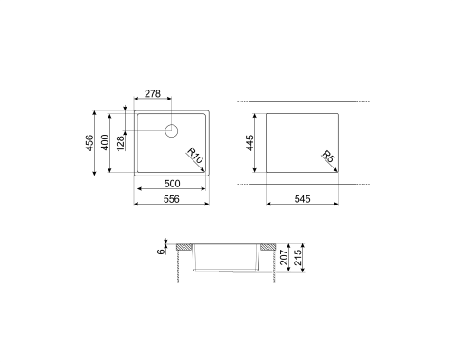 Мойка Smeg VZP56N