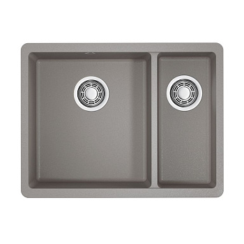 Мойка Omoikiri Kata 55-2-U-GR Artgranit/Leningrad Grey