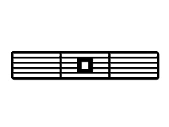 Декоративная решетка для варочной панели KMI 8590.0 SR Kuppersbusch DK 8595 Black Velvet