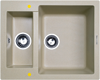 Кухонная мойка Zigmund & Shtain RECHTECK 600.2 РЕЧН.ПЕСОК