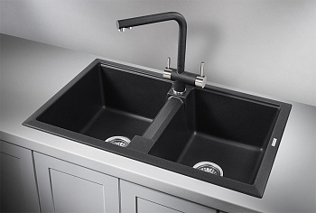 Кухонная мойка Granula Гранула GR-8101, чёрный