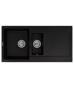 Кухонная мойка Kuppersberg MODENA 1,5B2D BLACK METALLIC
