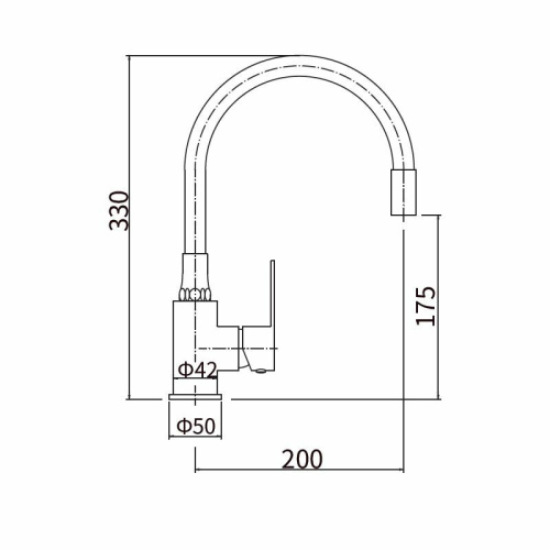 Смеситель для кухни FASHUN (A54302-8)