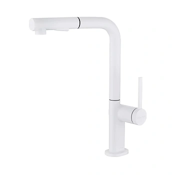 Смеситель для кухни Paulmark NEO, белый матовый, Ne214419-WH
