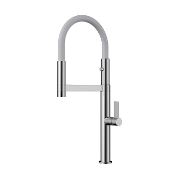 Смеситель Omoikiri Osaka-BN-WH латунь/нержавеющая сталь/белый