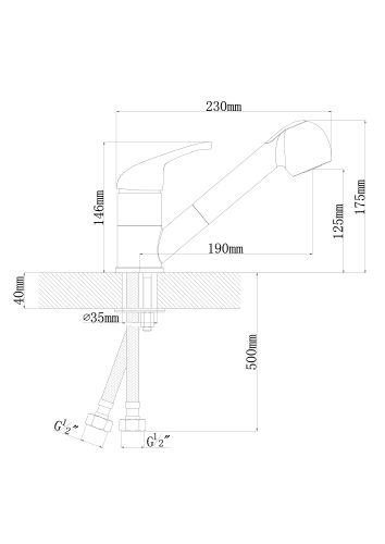 Смеситель Dr. Gans СОНАТА Графит