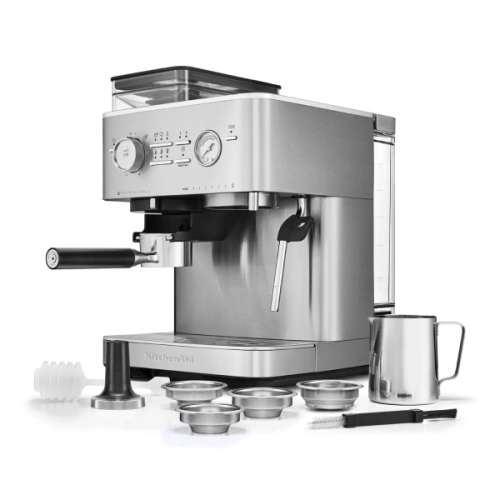 Полуавтоматическая эспрессо-машина KitchenAid, 5KES6551ESX, нержавеющая сталь