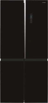 Холодильник Hyundai CM5084FGBK 3-хкамерн. черное стекло