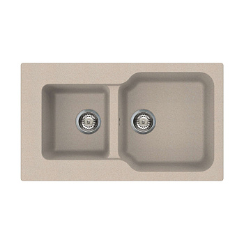 Мойка Omoikiri Maru 86-2-SA Tetogranit/бежевый