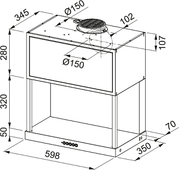 Вытяжка Franke FMA MODULAR F60 BK MATT