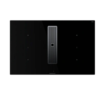 Индукционная варочная поверхность со встроенной вытяжкой Kuppersbusch KMI 8350.0 SR Black Chrome