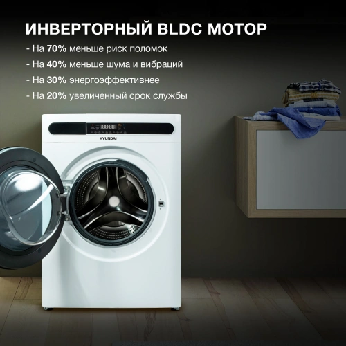 Стиральная машина Hyundai WMD8413 белый