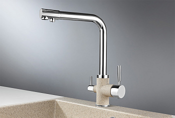 Смеситель для кухни Granula GR-3015, xром/классик