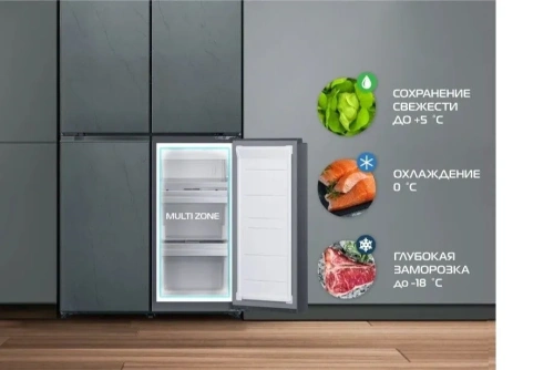 Холодильник HIBERG RFQ-610G GS inverter