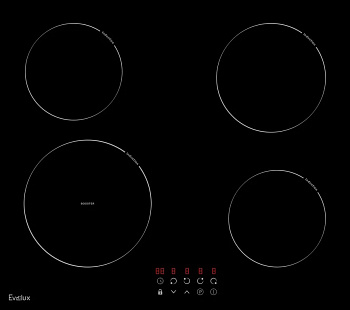 Варочная панель электрическая Evelux HEI 641 B