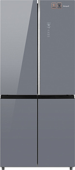 Холодильник Weissgauff WCD 590 NoFrost Inverter Premium EcoFresh Dark Grey Glass