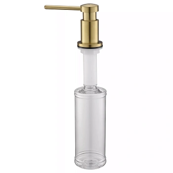 Дозатор для жидкого мыла Paulmark BREVIT, D005-LG, светлое золото