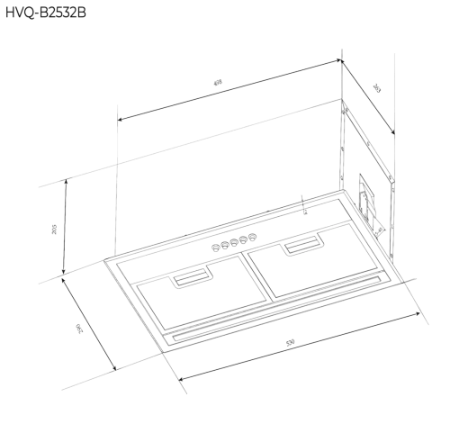 Вытяжка Haier HVQ-B2532B