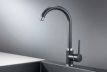 Смеситель для кухни Granula GR-2125, шварц