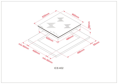 Индукционная варочная панель Kuppersberg ICS 402