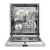 Встраиваемая посудомоечная машина Meferi MDW6062WH FS LIGHT