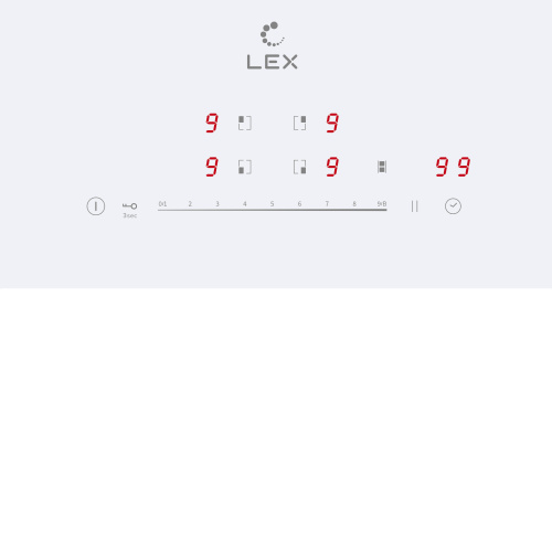 Варочная панель индукционная Lex EVI 641A WH