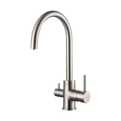 Смеситель для кухни Paulmark ESSEN, брашированная сталь, Es213211-BS