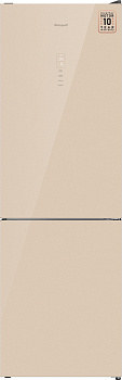 Холодильник Weissgauff WRK 185 Total NoFrost Inverter Beige Glass