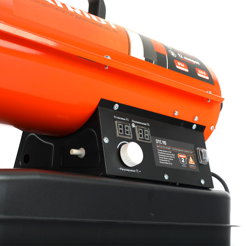 Калорифер дизельный PATRIOT DTC-115, 11 кВт, 320 м2/ч, термостат.