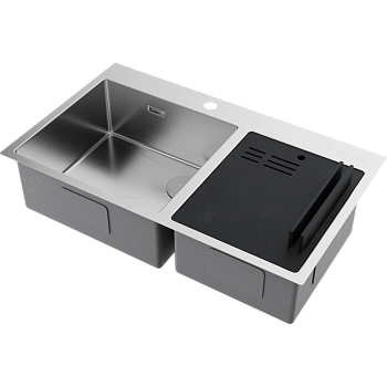 Мойка для кухни Omoikiri Akisame 86-2 Side IN Сталь Нержавеющая