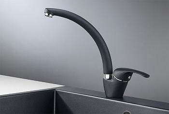 Смеситель для кухни Granula GR-2024, шварц