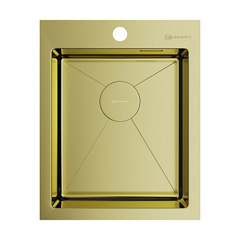 Мойка Omoikiri Akisame 41-LG нерж. сталь/светлое золото