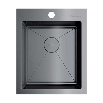 Мойка Omoikiri Akisame 41-GM нерж. сталь/вороненая сталь