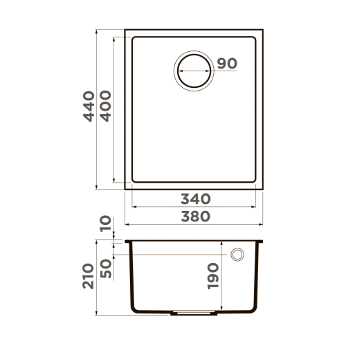 Кухонная мойка Omoikiri Bosen 38-U-WH Tetogranit/белый