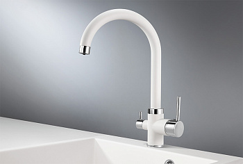 Смеситель для кухни Granula GR-2168, арктик