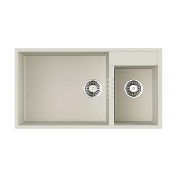 Мойка Omoikiri Tedori 85-2-U-WH Tetogranit/белый