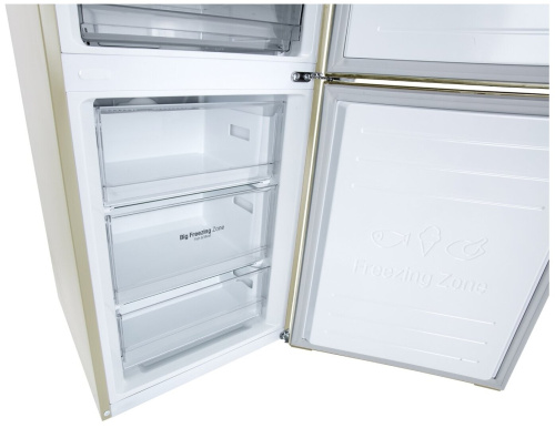 Холодильник LG DoorCooling+ GA-B459CEWL, бежевый
