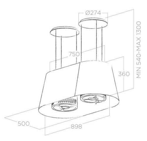 Вытяжка Elica TWIN IX/F/90