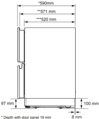 Встраиваемый холодильник Signature Kitchen Suite SKSUD2402E