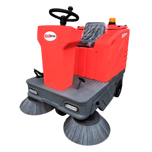 Подметальная машина аккумуляторная с сиденьем EVOline SWB1400T-KIT-GEL
