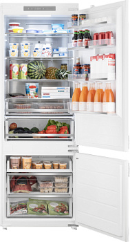 Холодильник Weissgauff WRKI 1970 Total NoFrost Inverter Premium EcoFresh Inox