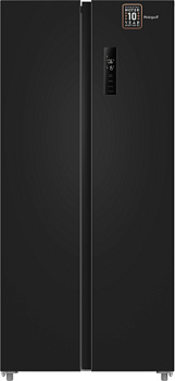 Холодильник Weissgauff WSBS 500 Inverter NoFrost Black