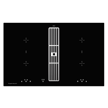 Варочная панель с вытяжкой Kuppersbusch KMI 8560.0 SR Silver Chrome