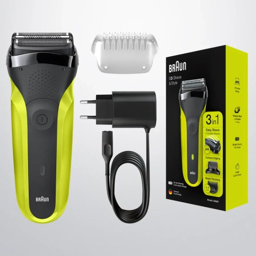 Бритва Braun 300BT Black/Green